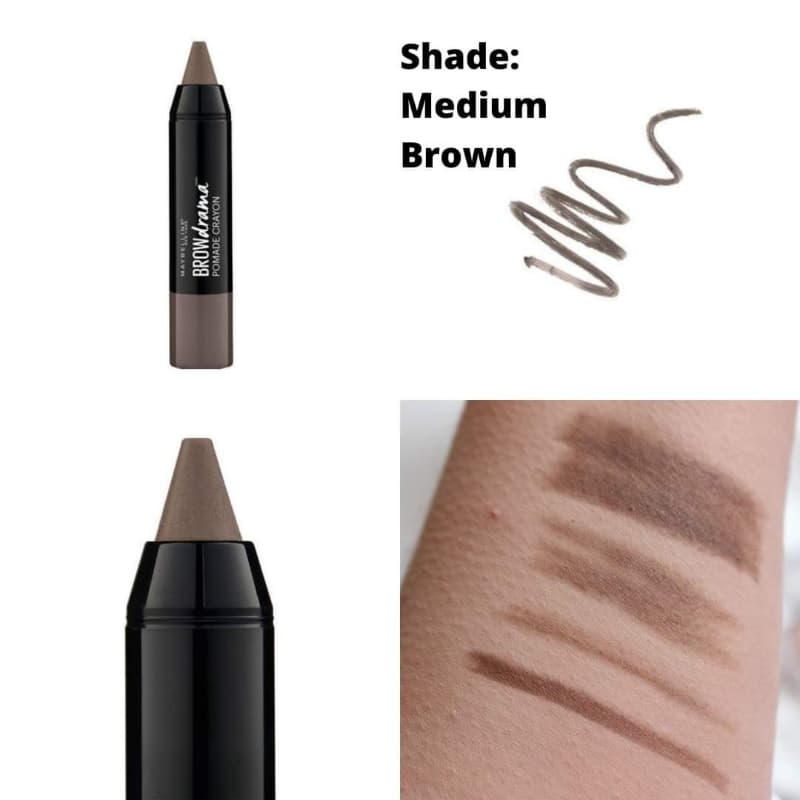 Maybelline Brow Drama Pomade Crayon Shade: Medium Brown