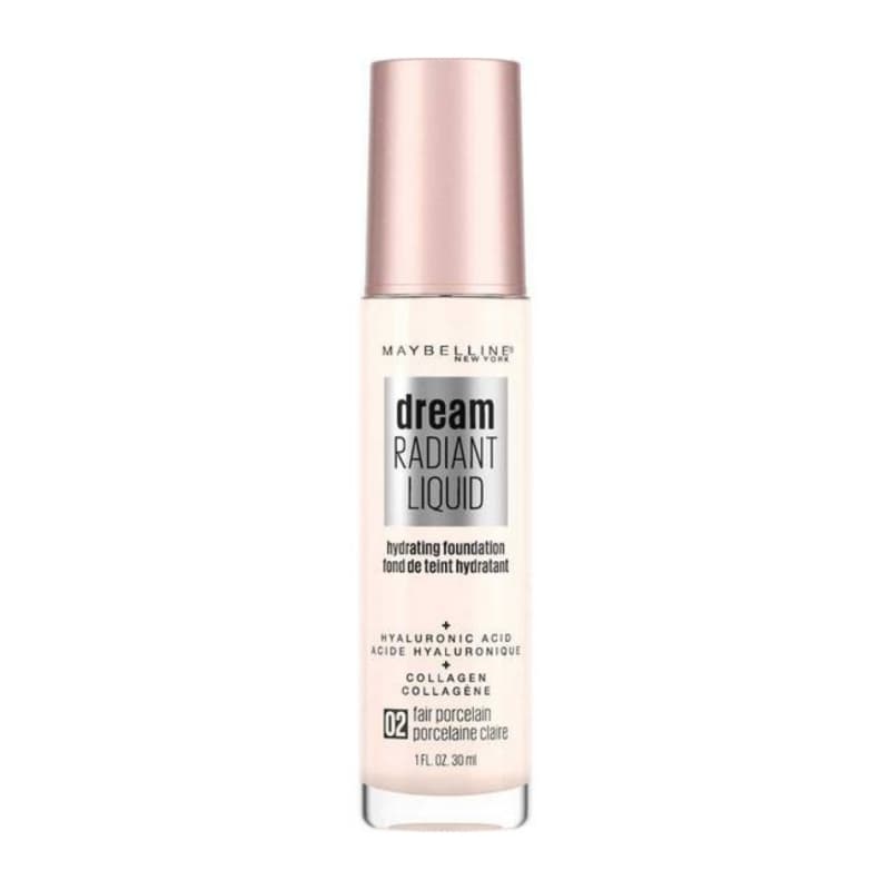Maybelline Dream Radiant Liquid Foundation Shade 02 Fair Porcelain