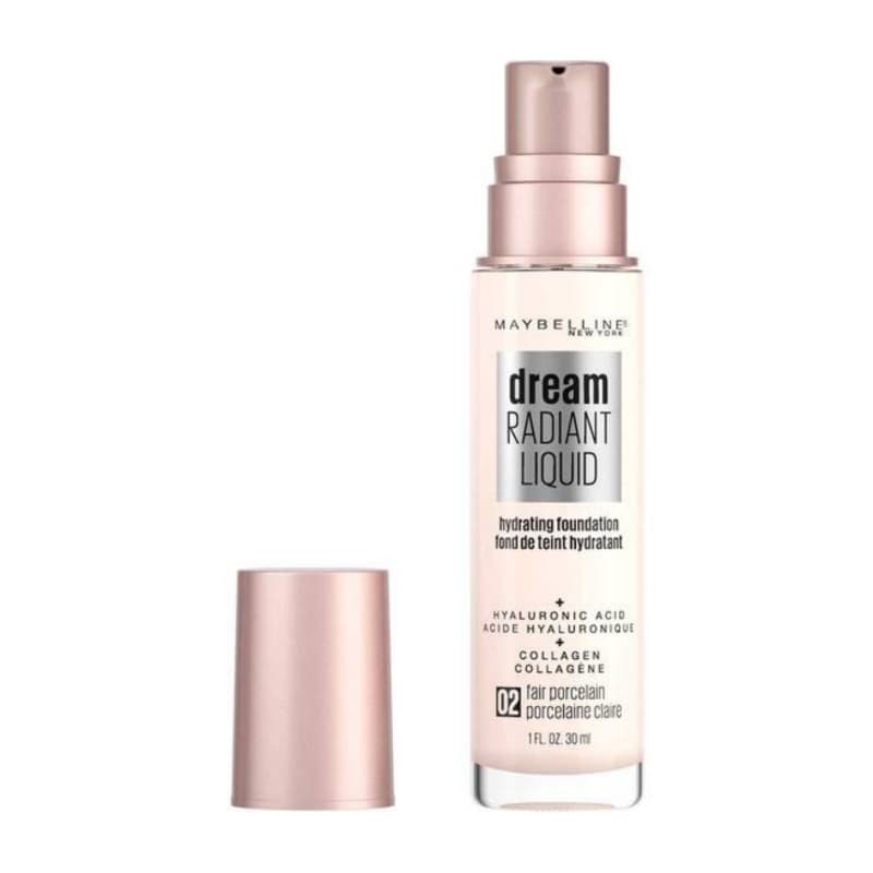 Maybelline Dream Radiant Liquid Foundation Shade 02 Fair Porcelain