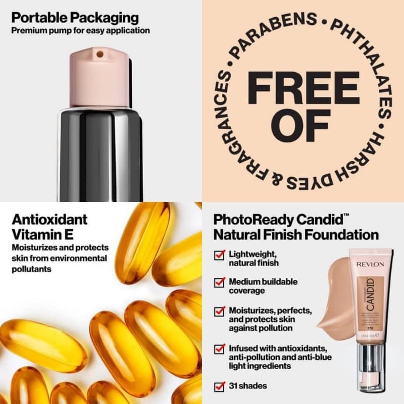 Revlon PhotoReady Candid Natural Finish Anti-Pollution Foundation

Shade
11