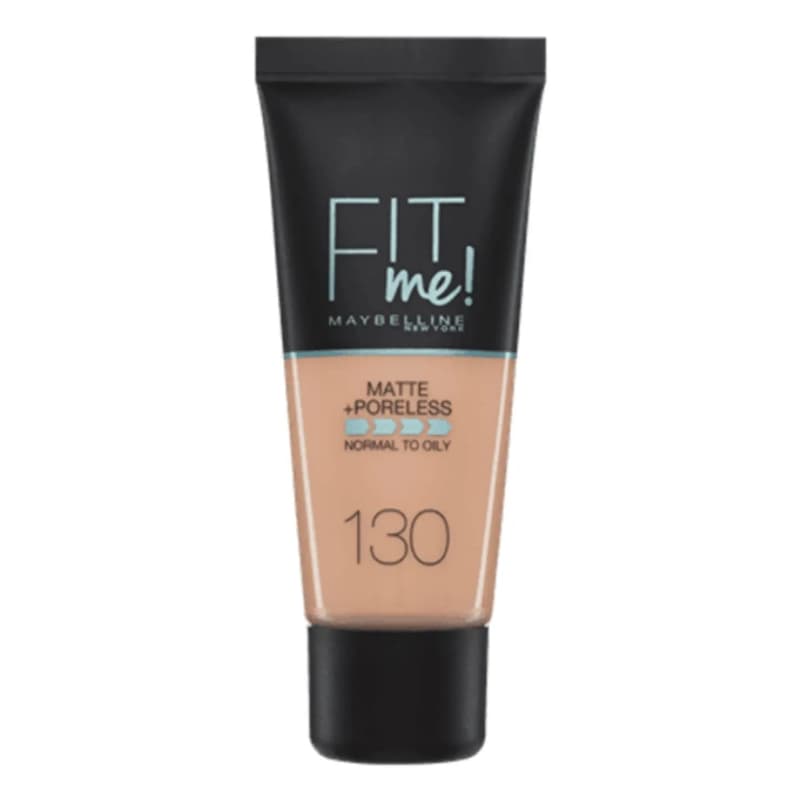 Maybelline New York Fit Me Matte + Poreless Foundation, 130 Buff Beige, 30m