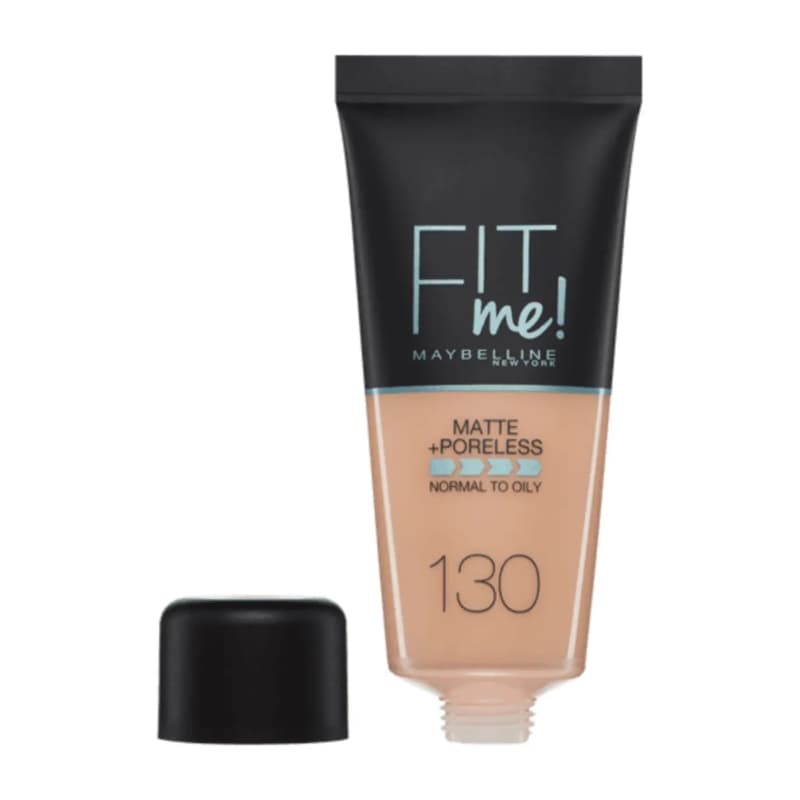 Maybelline New York Fit Me Matte + Poreless Foundation, 130 Buff Beige, 30m