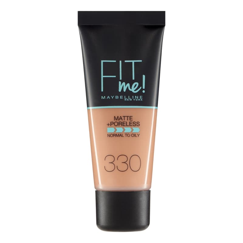 Maybelline New York Fit Me Matte + Poreless Foundation, 330 Toffee, 30ml