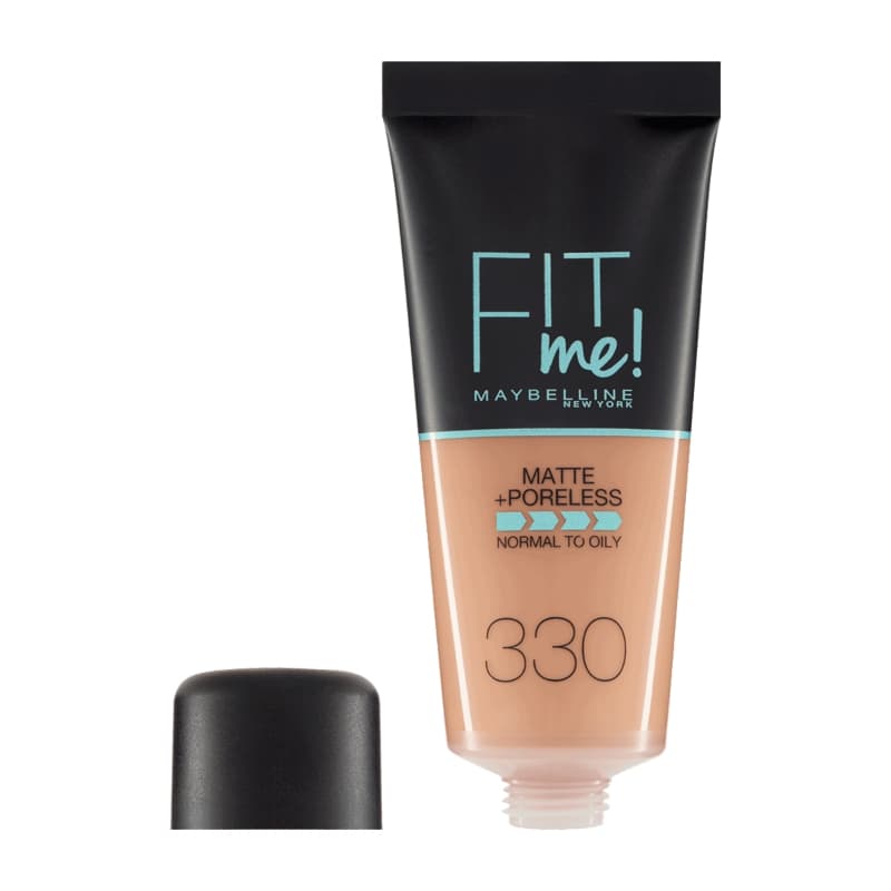 Maybelline New York Fit Me Matte + Poreless Foundation, 330 Toffee, 30ml