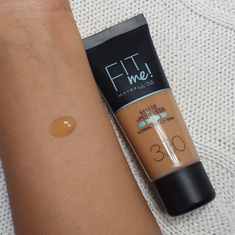 Maybelline New York Fit Me Matte + Poreless Foundation, 330 Toffee, 30ml