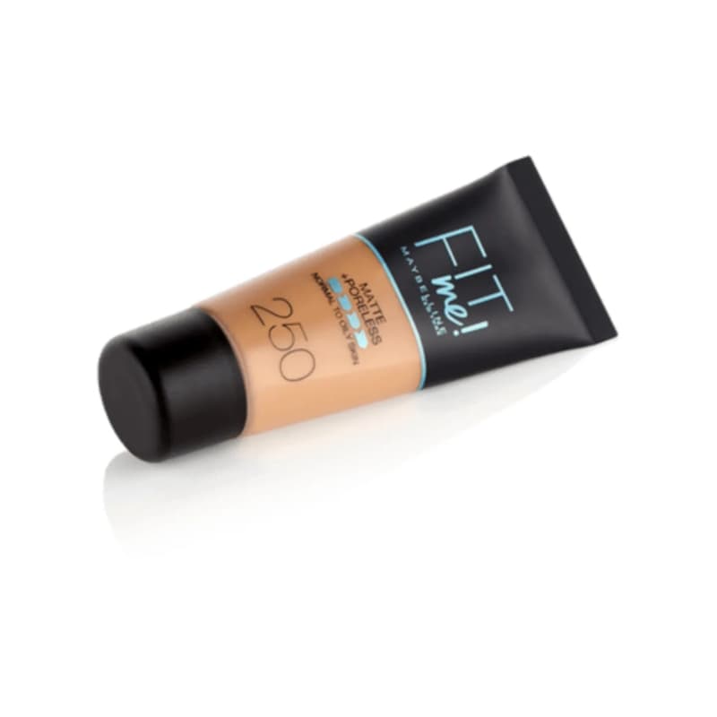 Maybelline New York Fit Me Matte + Poreless Foundation, 250 Sun Beige, 30ml