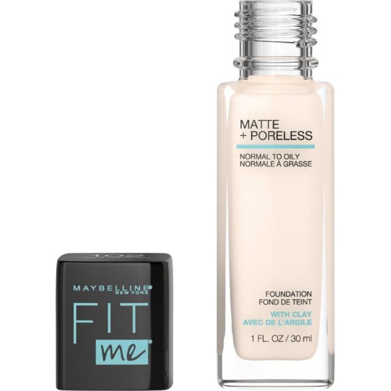 Maybelline Fit Me Matte + Poreless Oil Free Liquid Foundation -  102 Fair P