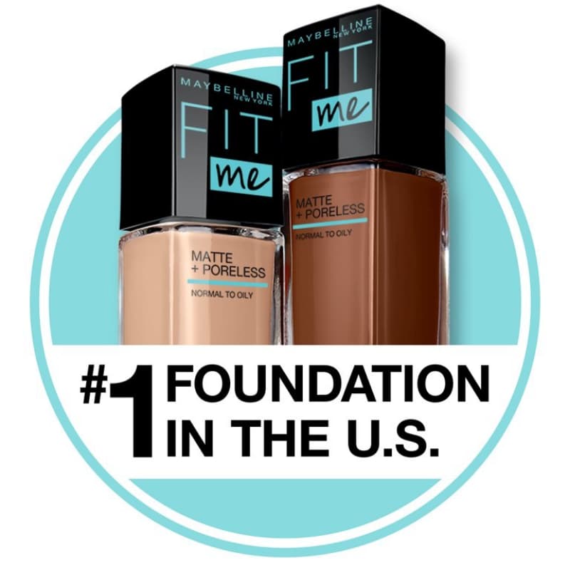 Maybelline Fit Me Matte + Poreless Oil Free Liquid Foundation -  102 Fair P