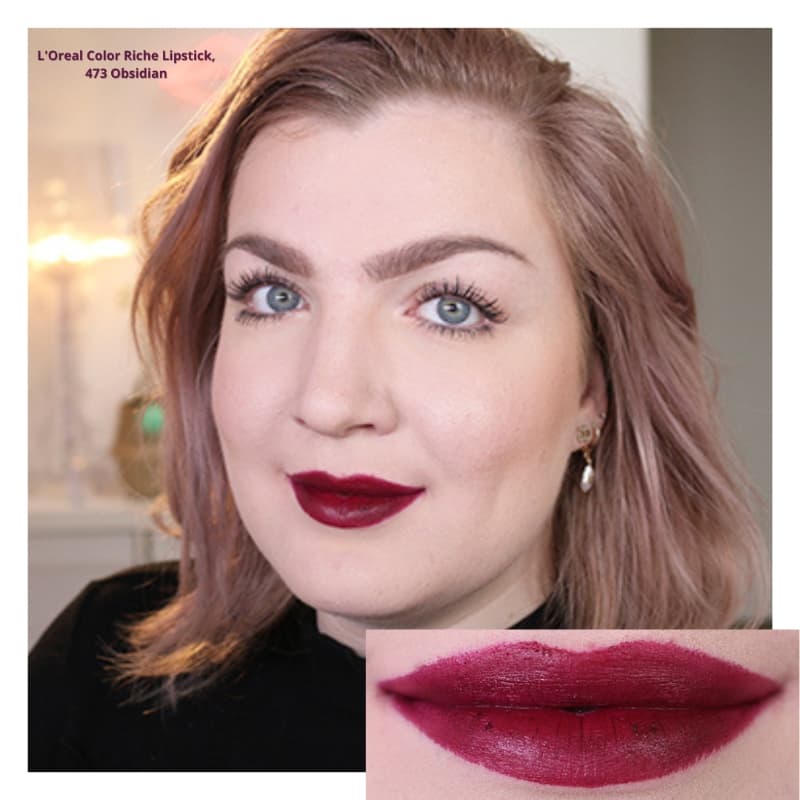 L'Oreal Paris Color Riche Matte Addiction Lipstick, 473 Obsidian