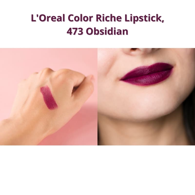 L'Oreal Paris Color Riche Matte Addiction Lipstick, 473 Obsidian