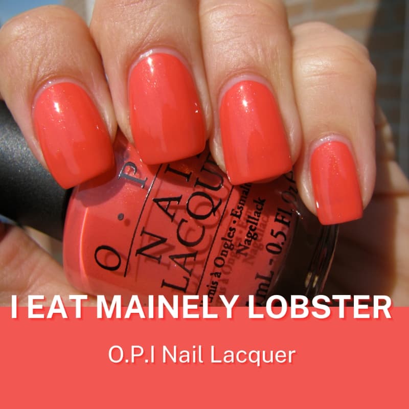 OPI Nail Lacquer in "I Eat Mainely Lobster"