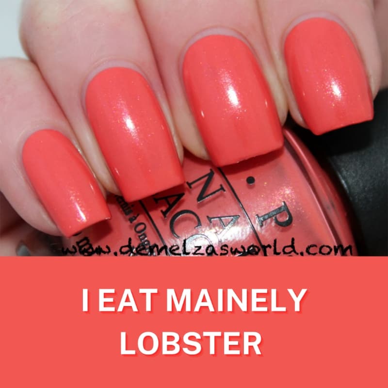 OPI Nail Lacquer in "I Eat Mainely Lobster"