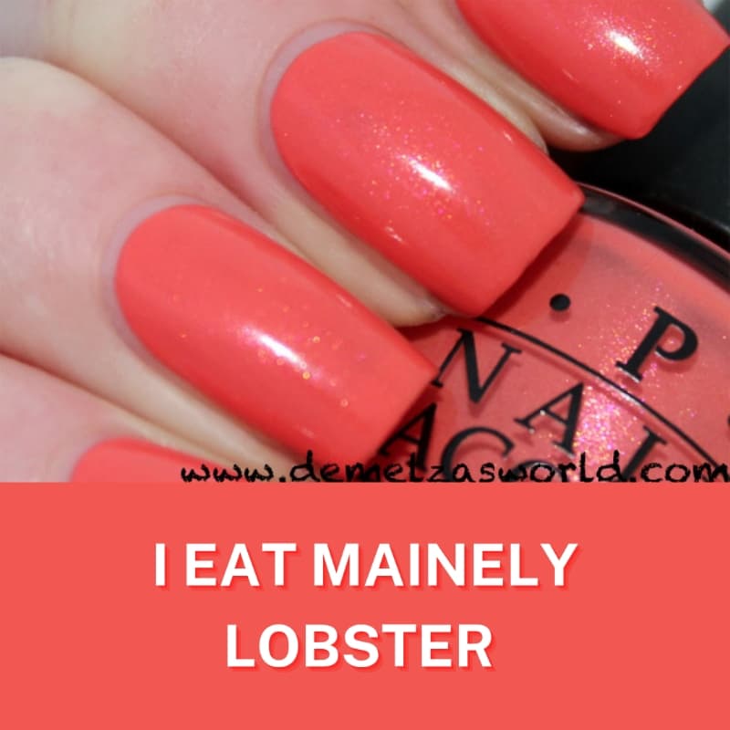 OPI Nail Lacquer in "I Eat Mainely Lobster"