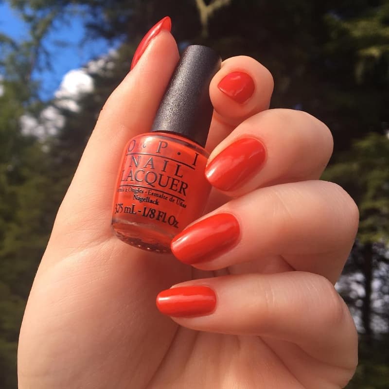 OPI Nail Lacquer "Race Red" (mini)