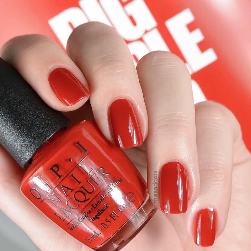 OPI Nail Lacquer "Big Apple Red" (mini)