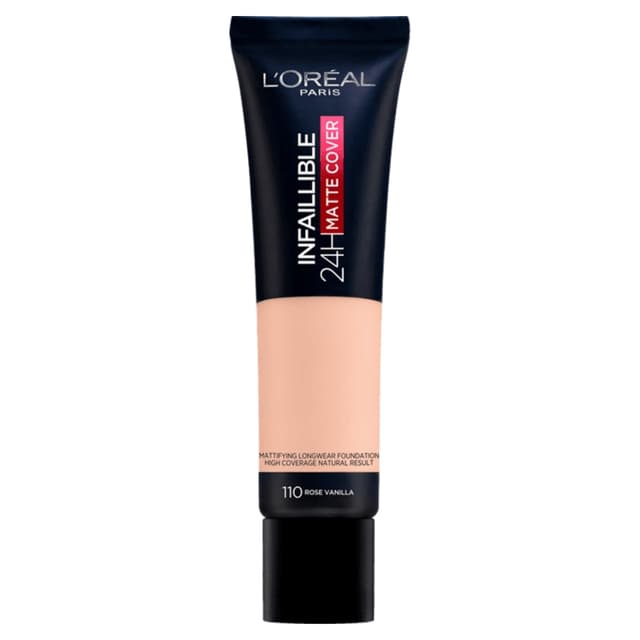 Loreal Paris Infallible 24H Matte Cover Foundation - 110 Rose Vanilla