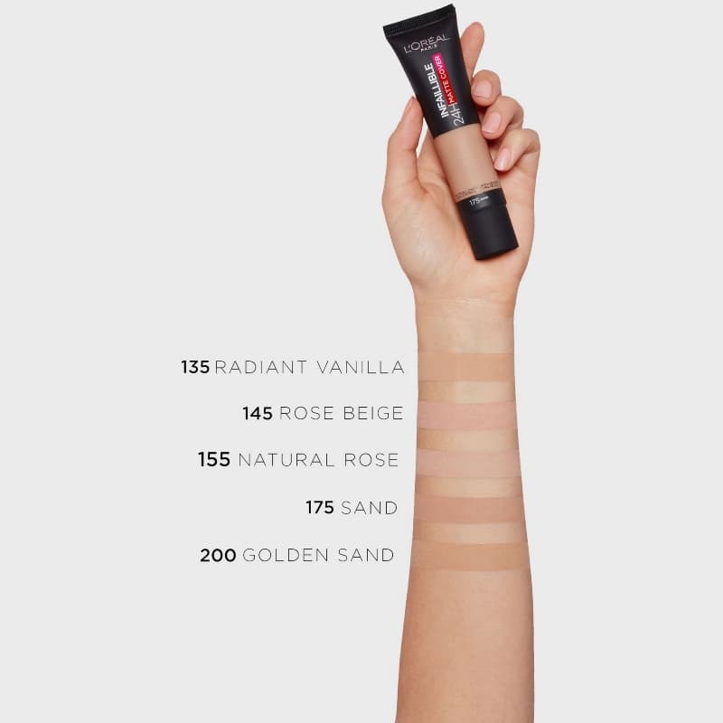 Loreal Paris Infallible 24H Matte Cover Foundation - 135 Radiant Vanilla