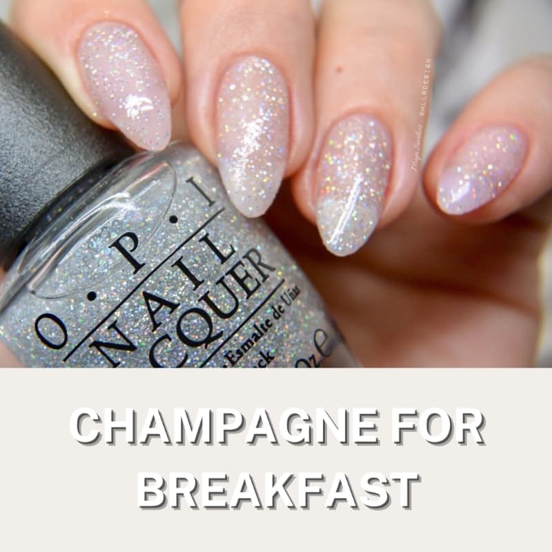 OPI Nail Lacquer "Champagne For Breakfast" (mini)