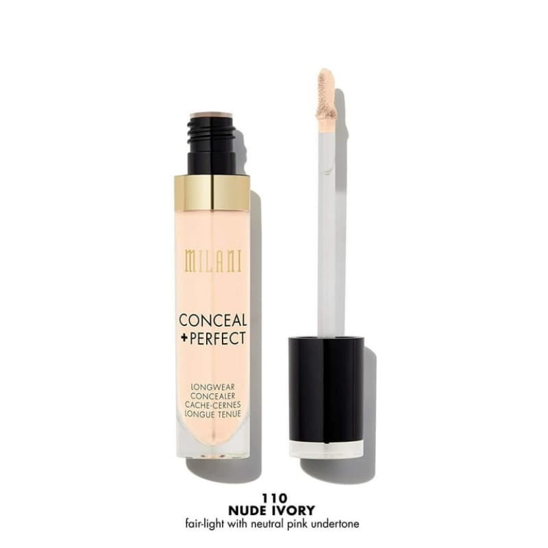 Milani Conceal + Perfect Longwear Concealer, Shade "110 Nude Ivory"