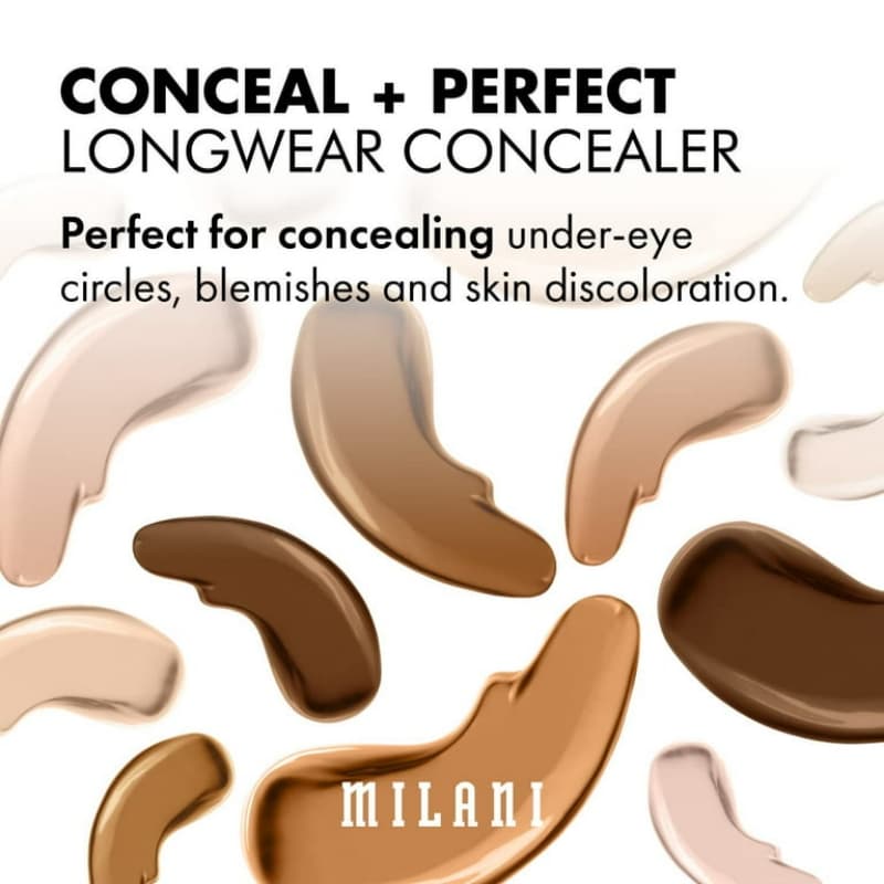 Milani Conceal + Perfect Longwear Concealer, Shade "110 Nude Ivory"