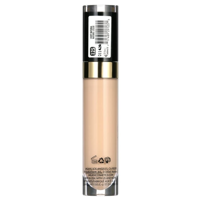 Milani Conceal + Perfect Longwear Concealer, Shade "125 Light Natural"