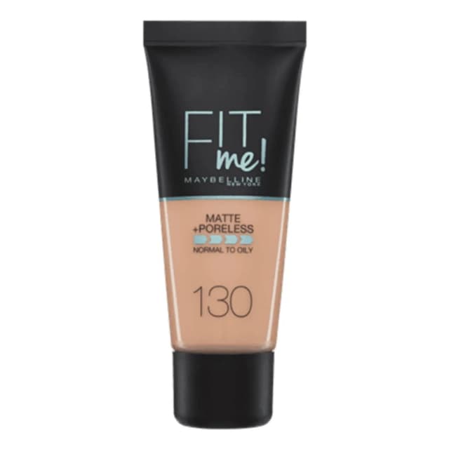Maybelline New York Fit Me Matte + Poreless Foundation, 130 Buff Beige, 30m