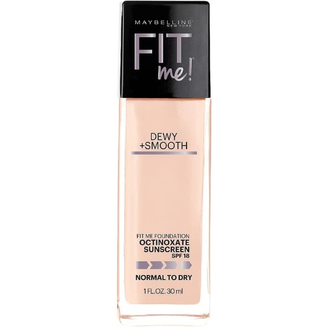 Maybelline New York Fit Me Dewy + Smooth Liquid Foundation SPF 23, 115 Ivor
